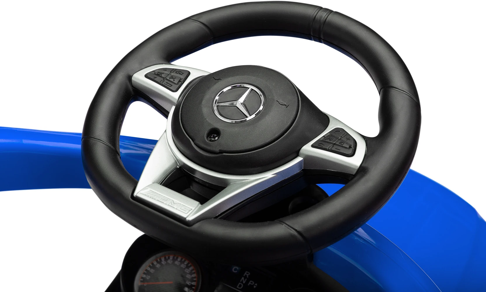 Машинка для катання Caretero (Toyz) Mercedes AMG C63 з батьківською ручкою Blue